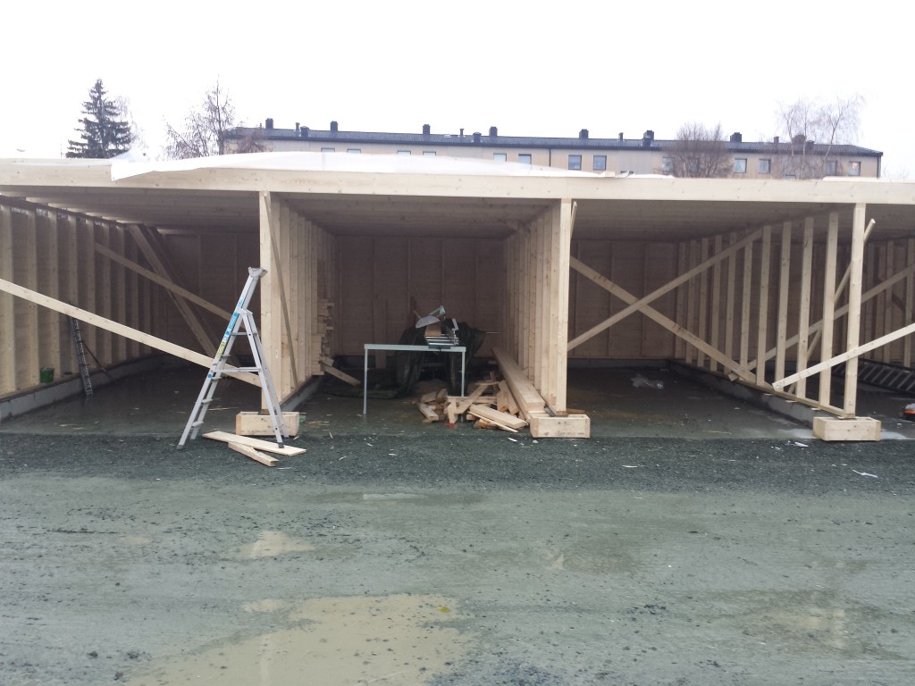 Bygging av nye garasjer 2015-12-11